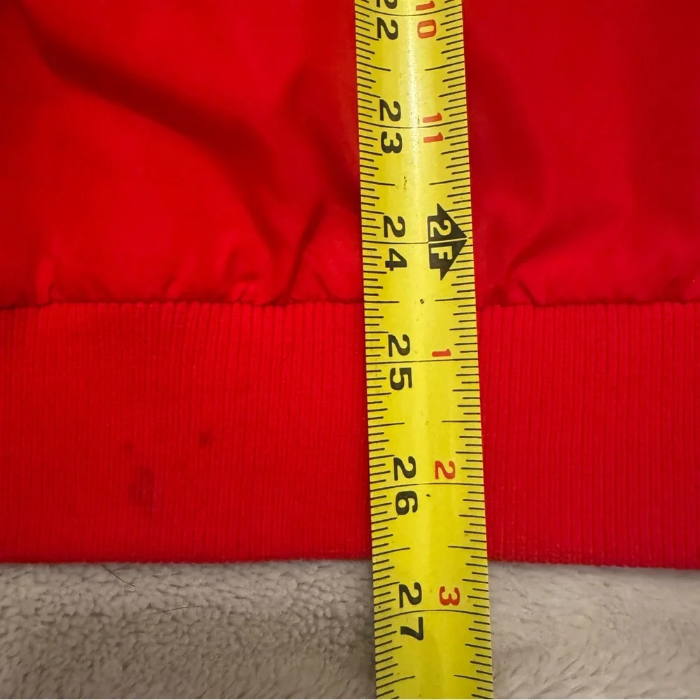 Eddie Bauer Red‎ Pullover Windbreaker Jacket Vintage Nylon Anorak XL